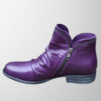 Mirabel | Women's Purple Zip Ankle Boots