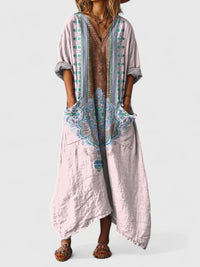 Mireille | Women's Boho Paisley Oversized Maxi Dress