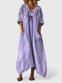 Mireille | Women's Boho Paisley Oversized Maxi Dress