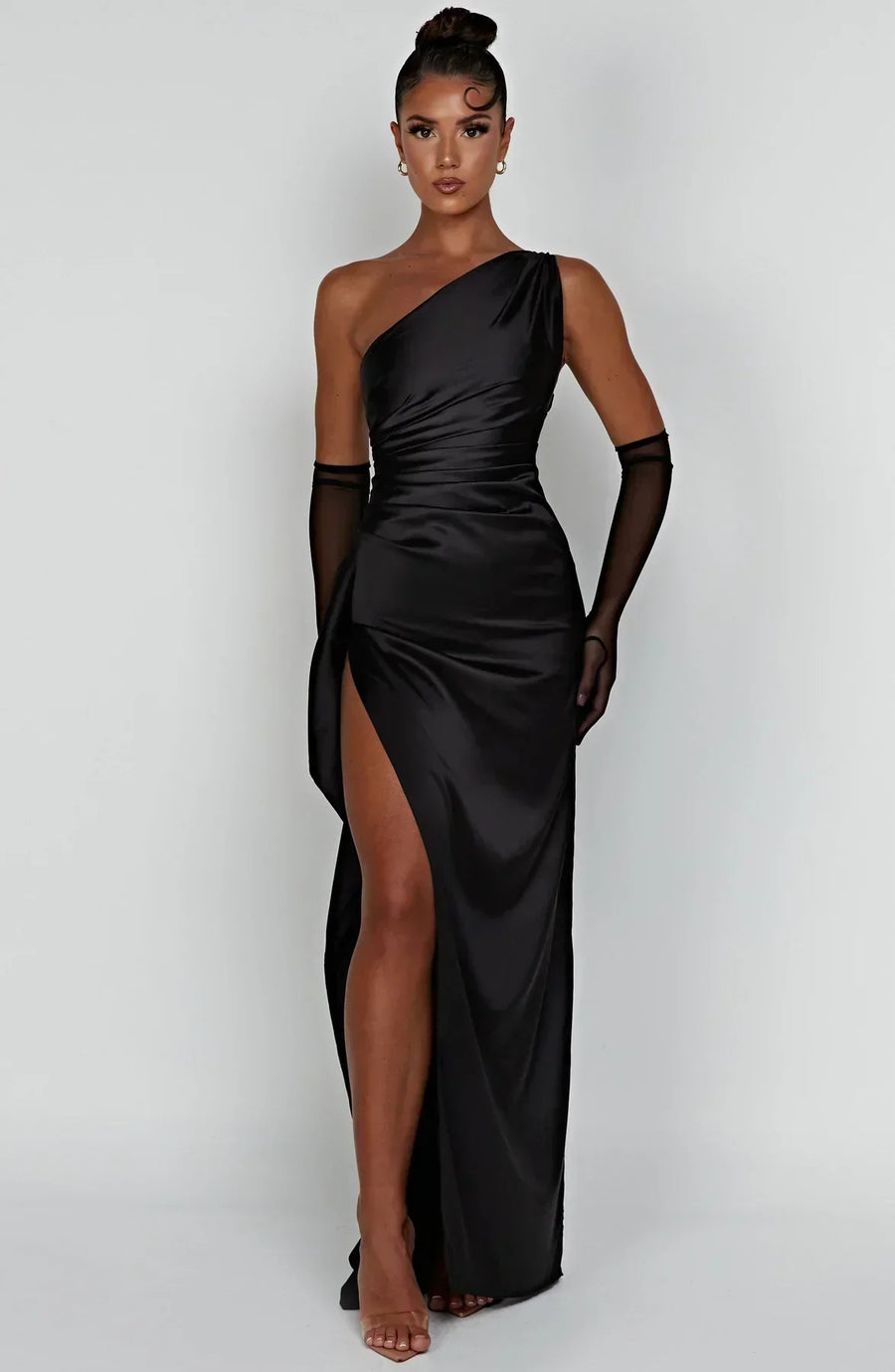 Mireille | Women's One Shoulder Maxi Evening Dress
