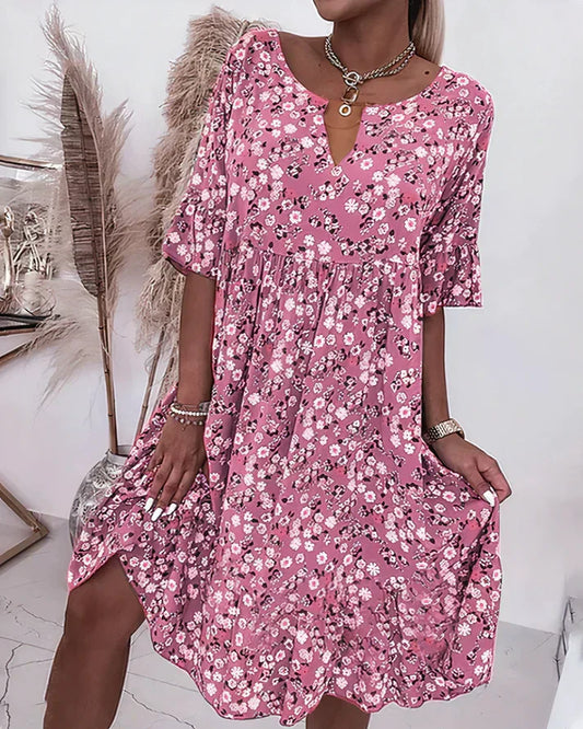 Moira | Women's V-Neck Floral Mini Dress