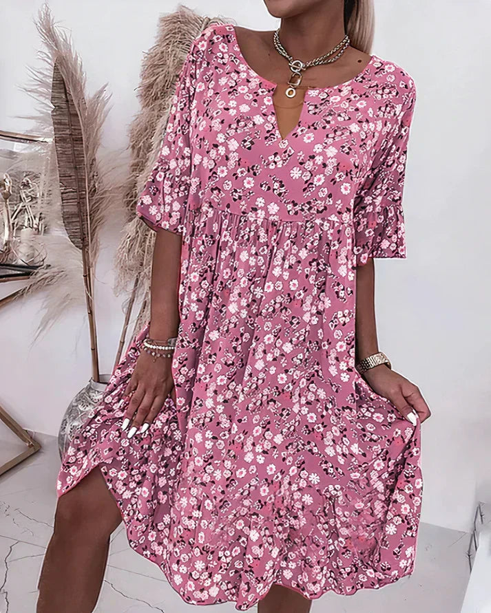 Moira | Women's V-Neck Floral Mini Dress