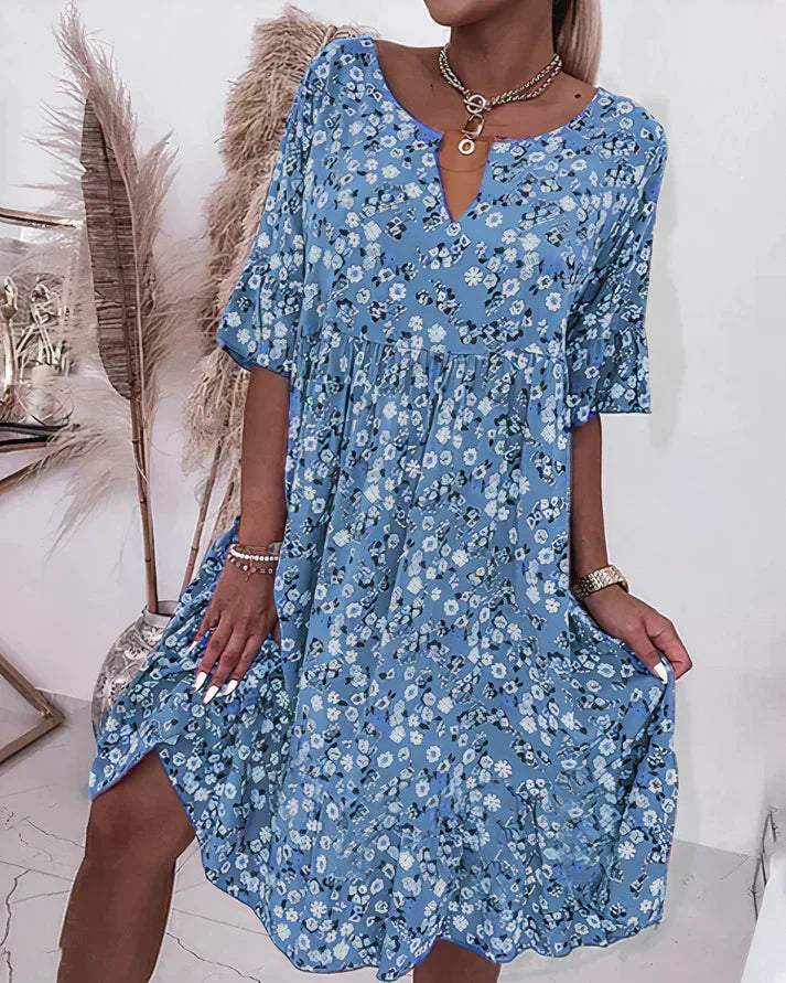 Moira | Women's V-Neck Floral Mini Dress