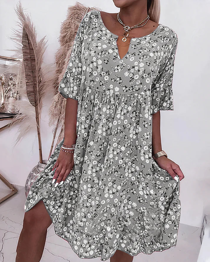 Moira | Women's V-Neck Floral Mini Dress