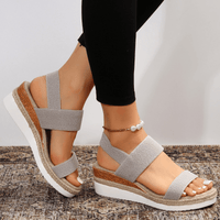 Melyora | Orthopedic Platform Sandals Grey