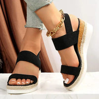 Melyora | Orthopedic Platform Sandals Black (Almost sold out)