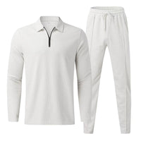 Nael | Men's Quarter Zip Polo Tracksuit Set