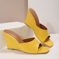 Naia | Women's Croc Textured Wedge Sandals