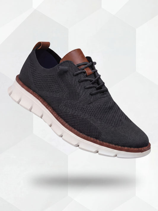 Saul – Ultracomfort Breathable Shoes in Black & White