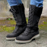Nerissa | Women's Lace Up Knee High Boots