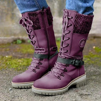 Nerissa | Women's Lace Up Knee High Boots