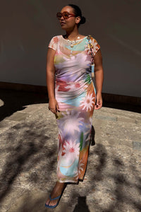 Abstract Soleil Luna Mesh Dress