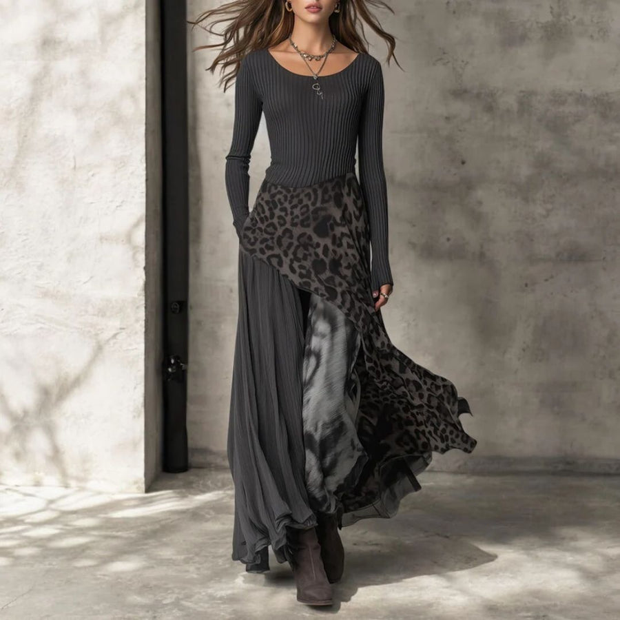 Ashlyn – Leopard Print Maxi Dress