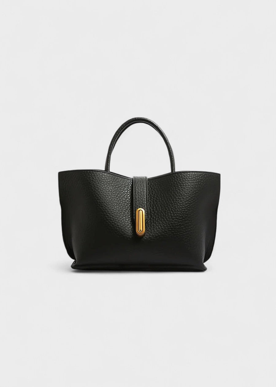 Noire Structured Tote Bag