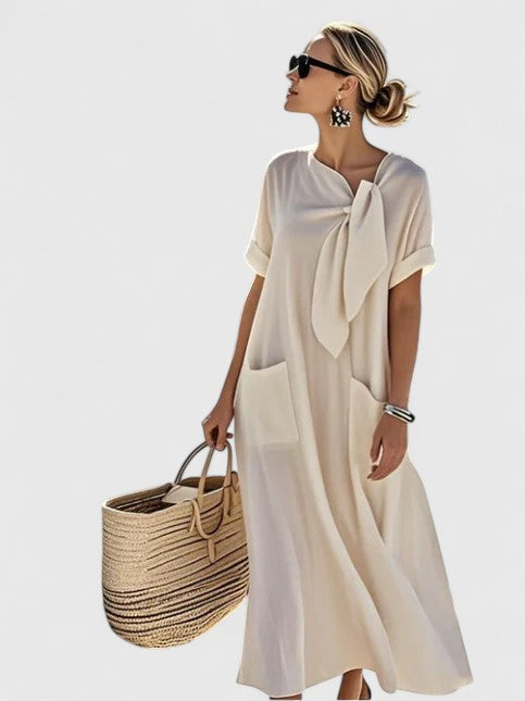 Antonina | Elegant Dress Beige