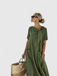 Antonina | Elegant Dress Army Green