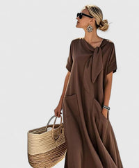 Antonina | Elegant Dress Brown