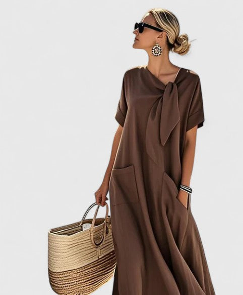 Antonina | Elegant Dress Brown