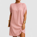 Octavia | Women's Mock Neck Split Sleeve Midi Dress