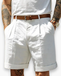 Olexi | Men's Pleated Chino Shorts