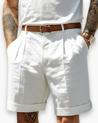 Olexi | Men's Pleated Chino Shorts