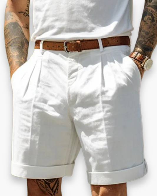 Olexi | Men's Pleated Chino Shorts