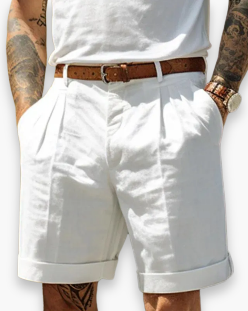 Olexi | Men's Pleated Chino Shorts