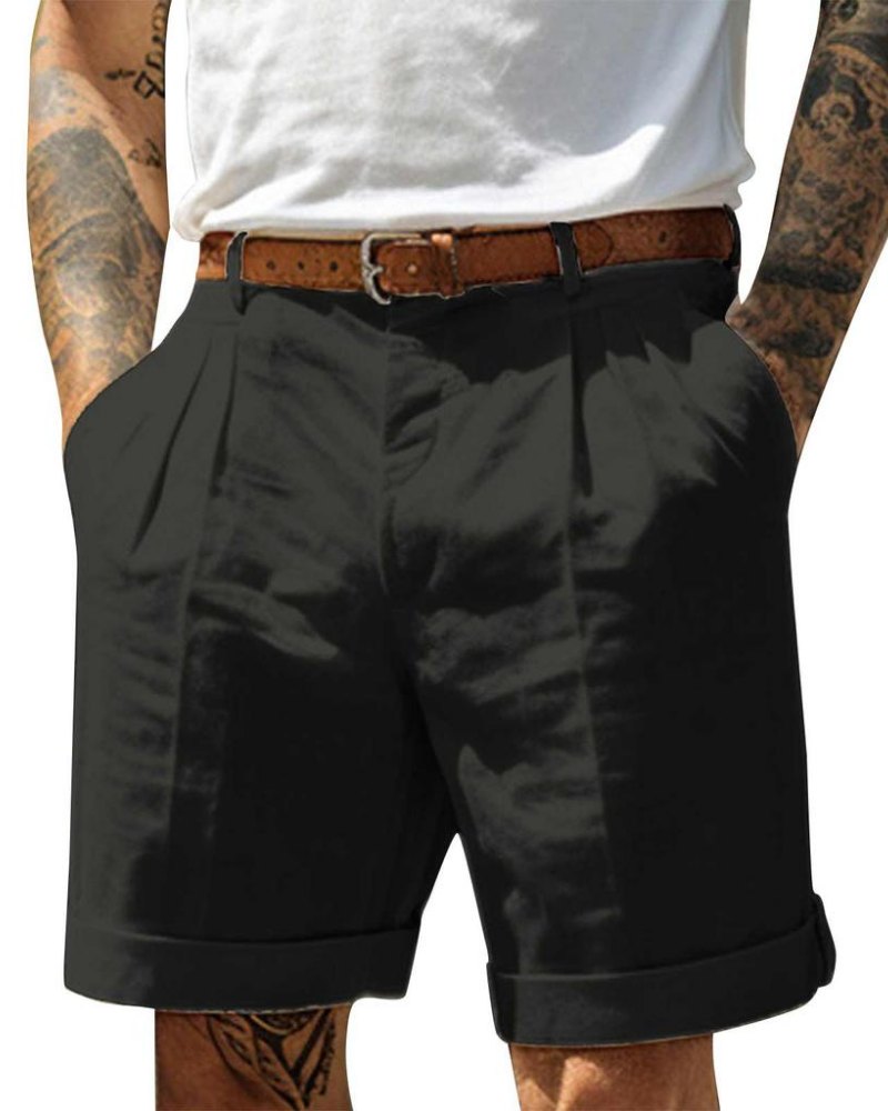 Olexi | Men's Pleated Chino Shorts