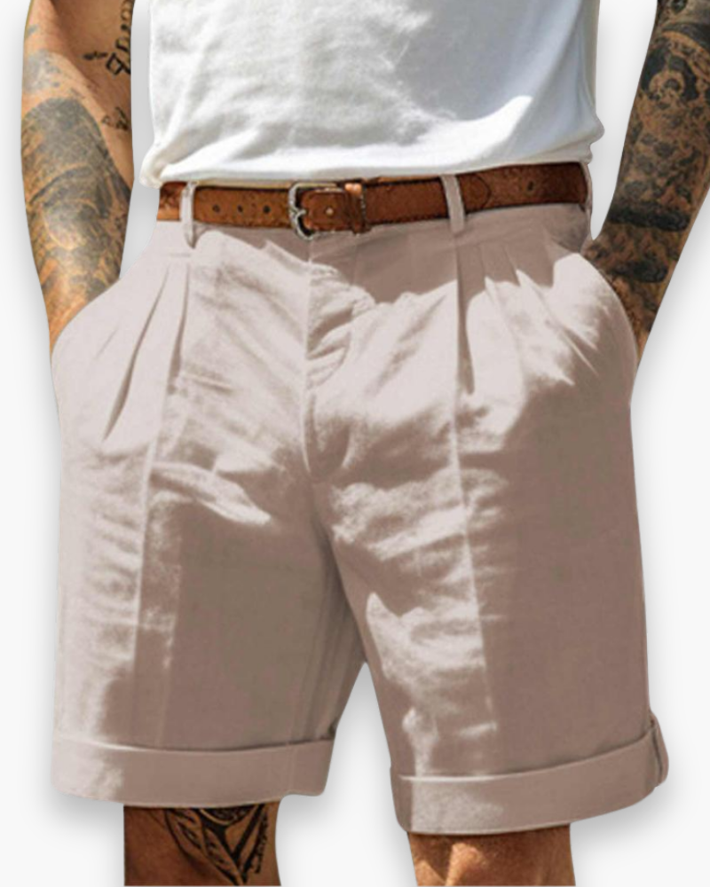 Olexi | Men's Pleated Chino Shorts
