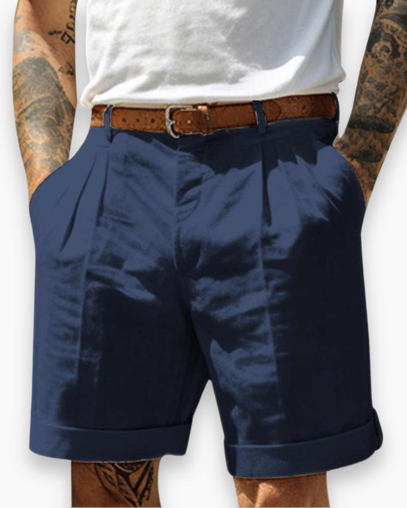 Olexi | Men's Pleated Chino Shorts