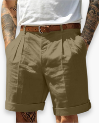 Olexi | Men's Pleated Chino Shorts