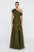 Olive Avalina Organza Lame Gown