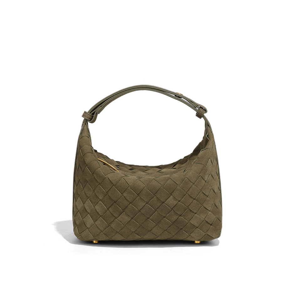 Fiorella - Matte Woven Structured Handbag