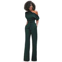 Ondine | Women's One Shoulder Wide Leg Jumpsuit