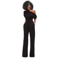 Ondine | Women's One Shoulder Wide Leg Jumpsuit