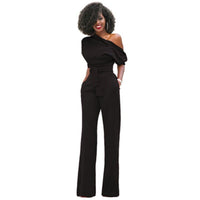 Ondine | Women's One Shoulder Wide Leg Jumpsuit