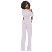 Ondine | Women's One Shoulder Wide Leg Jumpsuit
