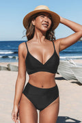Oona | Women's High Waist Wrap Top Bikini Set