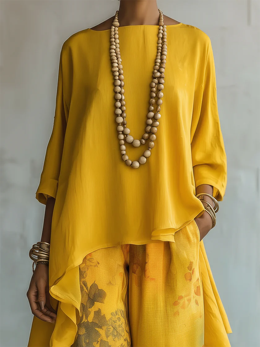 Mireyah – Boho Floral Two-Piece Set
