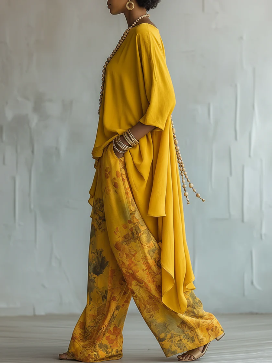 Mireyah – Boho Floral Two-Piece Set