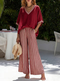 Nyla - Striped Linen & Cotton Set