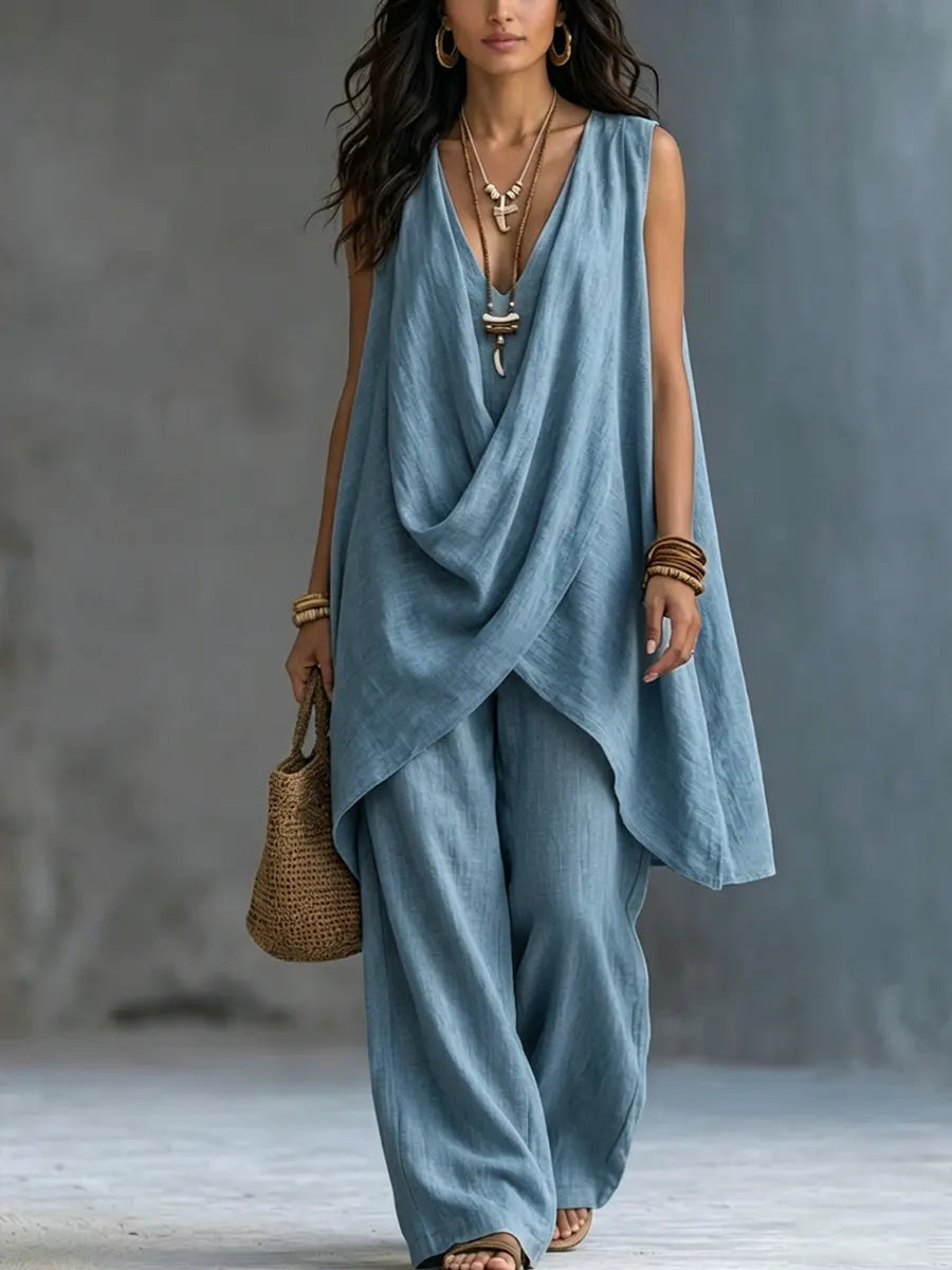 Hazel - Cotton and Linen Two-Piece Set