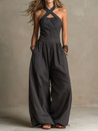 Novalie - Cross-Neck Jumpsuit