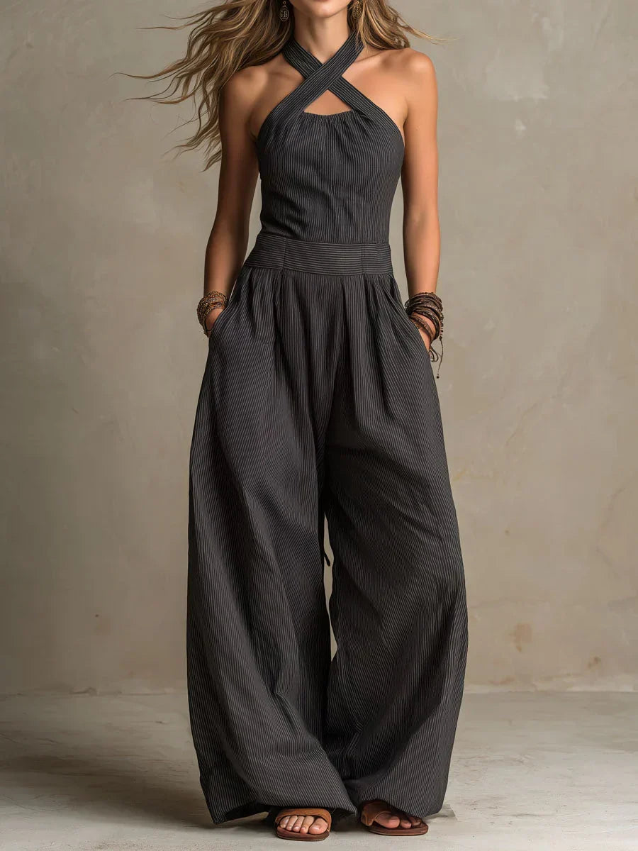 Novalie - Cross-Neck Jumpsuit