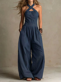 Novalie - Cross-Neck Jumpsuit