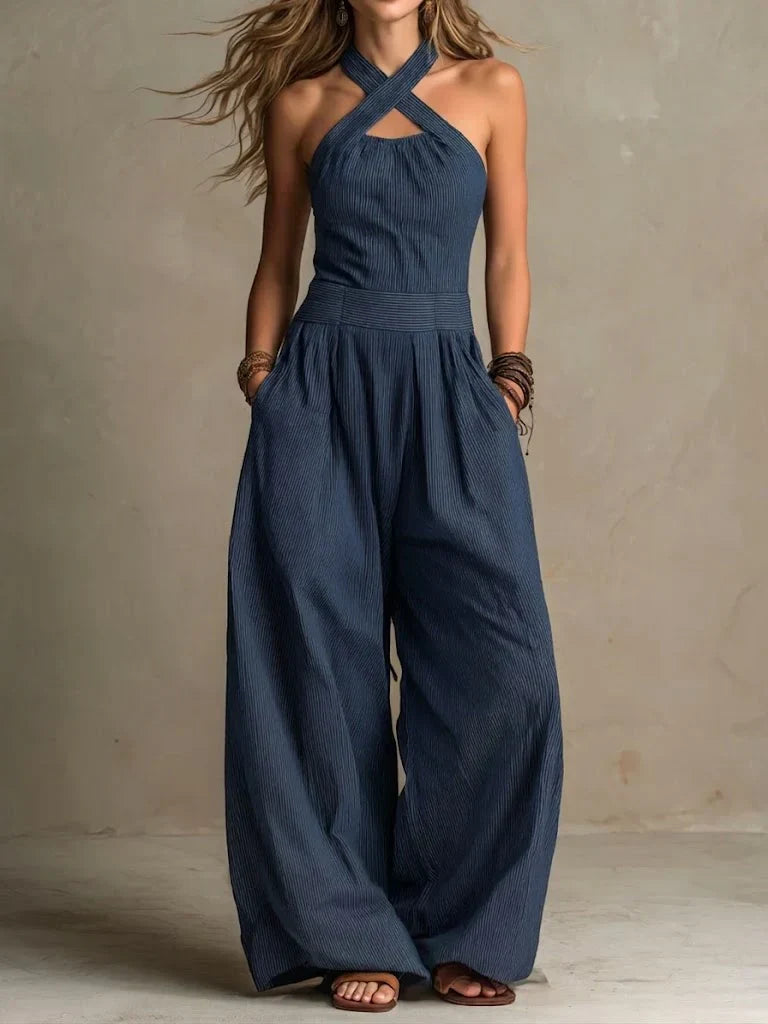 Novalie - Cross-Neck Jumpsuit