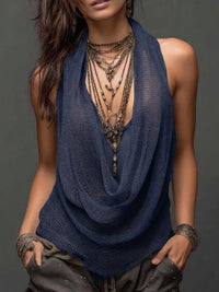 Lina - Casual & Sexy Knit Two-Piece Tank Set