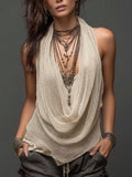 Lina - Casual & Sexy Knit Two-Piece Tank Set
