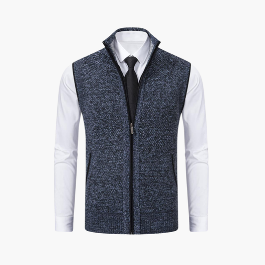 Oswin | Men's Zip-Up Sweater Vest
