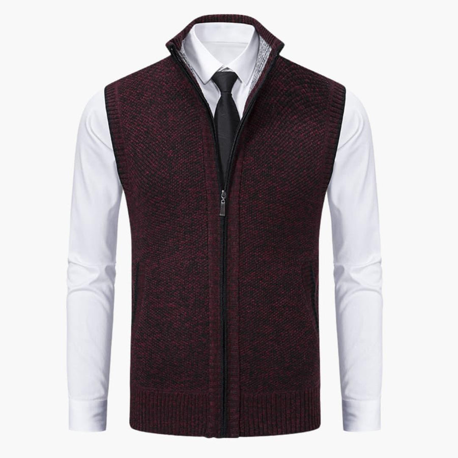 Oswin | Men's Zip-Up Sweater Vest